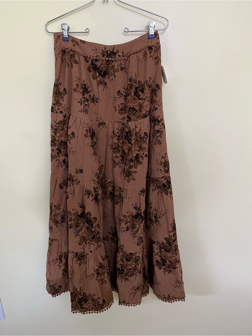 NEW Altar’d State Brown Floral Maxi Skirt Size Medium NWT - Picture 7 of 8